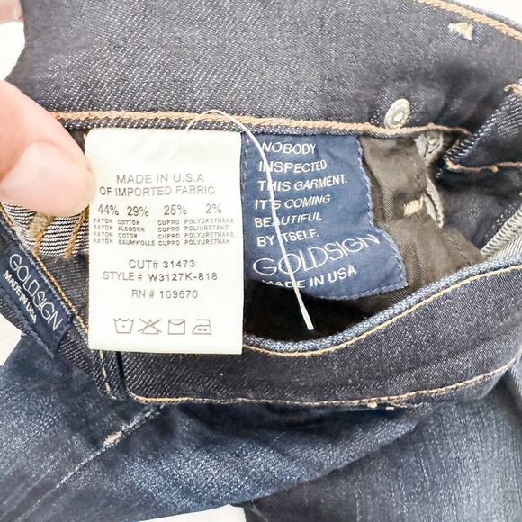 Goldsign Lure Skinny Jeans Super-Slim Faded Blue Size 24 $238 - Picture 5 of 8